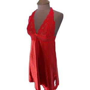 Victoria secret size M Babydoll Red lingerie